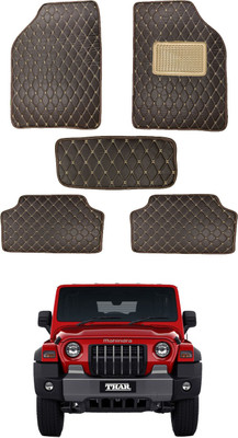 MATIES Leatherite Standard Mat For  Universal For Car(Brown)