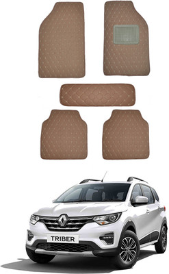 AYW Leatherite 5D Mat For  Renault Triber(Brown)