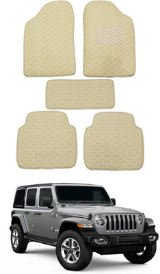 RKPSP Leatherite 5D Mat For  Universal For Car(Beige)