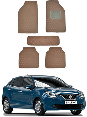 MATIES Leatherite Standard Mat For  Universal For Car(Brown)