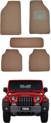 AYW Leatherite 5D Mat For  Mahindra Thar(Brown)