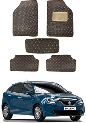 MATIES Leatherite Standard Mat For  Universal For Car(Brown)