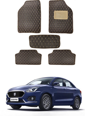 RKPSP Leatherite 5D Mat For  Maruti Suzuki Swift Dzire(Brown)