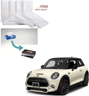 AuTO ADDiCT Car Tissue Box Refiller facial tissue (Pack of 10,100 pulls 2 ply,TISSUE REFILL ONLY) For Mini Cooper Vehicle Tissue Dispenser(White)
