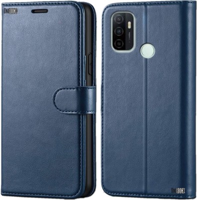 Unirock Flip Cover for OPPO A33(Blue, Dual Protection, Pack of: 1)