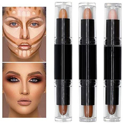 LILLYAMOR 2IN1 Contour And Highlighter Instant Waterproof Makeup Stick Concealer(MULTICOLORED, 10.8 g)