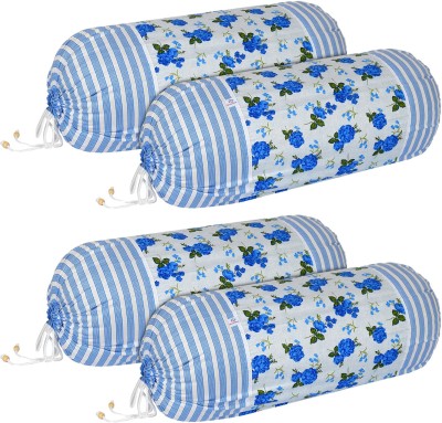 Heart Home Cotton Cushions & Bolsters Cover(Pack of 4, 46 cm*69 cm, Blue)