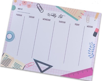 TREASURE TALES WEEKLY LIST 2 A4 Writing Pad Ruled 70 Pages(White)