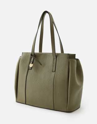 ACCESSORIZE LONDON Women Khaki Handbag
