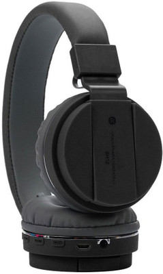 BAGATELLE Headset Bluetooth Headphone With Mic And Calling Fuction Bluetooth(Black, On the Ear)