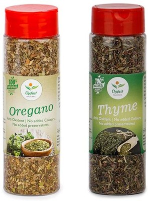 Chefast Pack Of 2 Oregano Seasoning (55g) And Thyme Herb (40g) For Pizza , Pasta and Cooking(95 g)