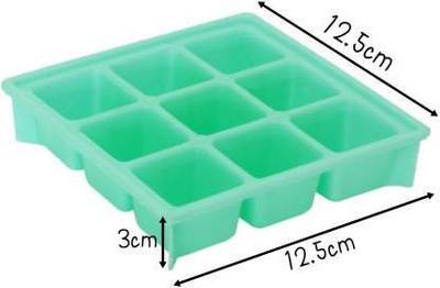 Actn Green Plastic Ice Cube Tray(Pack of1)