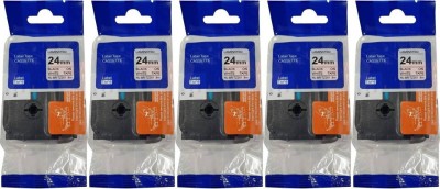 hqms COMPATIBLE FOR BROTHER TZE 251 pack of 5 Black Ink Toner