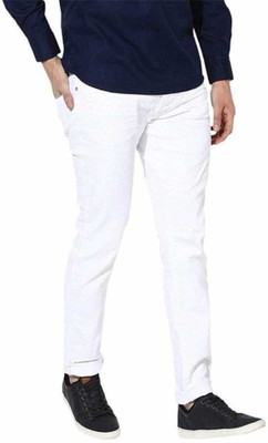comfits Slim Men White Jeans