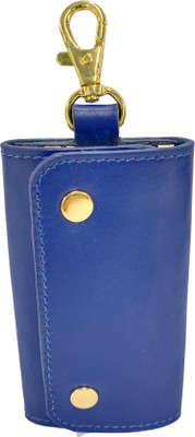 MANDAVA Genuine Leather Unisex Key Pouch Key Case With Belt Hook Key Chain