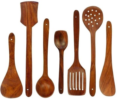 Moonstar cooking and serving spoon Kitchen Tool Set(Brown, Cooking Spoon)