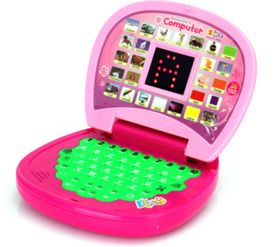 Uttam Toys Ecucational Kids Laptop Computer with Screen(Pink)