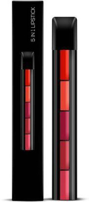 swenky Velvet Matte Smooth 5 in1 Fab Lipstick (Red Edition, 7.5 g(multiclur, 7.5 g)