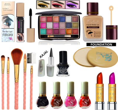CLUB 16 Daily use & Party Wear Makeup Kit Of 17 Makeup Items RMP05