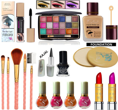 CLUB 16 Daily use & Party Wear Makeup Kit Of 17 Makeup Items RMP02