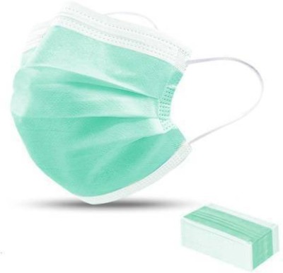 SteelManic SteelManic 250 Piece Green Surgical Dust Mask With Melt Blown Fabric Layer ST-GR-P250 Water Resistant Surgical Mask With Melt Blown Fabric Layer(Green, Free Size, Pack of 250, 3 Ply)