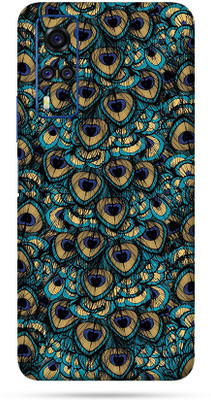 Satisfactory Vivo Y51A Mobile Skin(Peacock Feather Glitter Skin With Matte Finish)