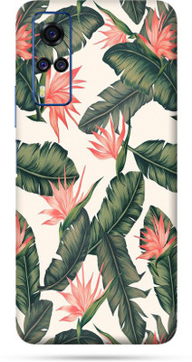 OggyBaba Vivo Y51A, Phone Back side Protector and Camera Protector Mobile Skin(Ultra Super Lavender Leaves Skin Matte Finish)