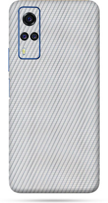 Satisfactory Vivo Y51A Mobile Skin(Silver Carbon Fiber Skin With Matte Finish)