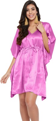 Gypsie Blu Women Nighty with Robe(Pink)