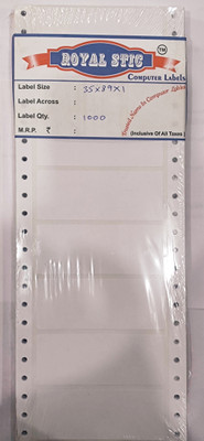 ROYAL STIC Self Adhesive Paper Label(White)