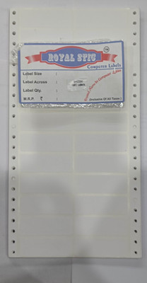 ROYAL STIC 64×22×2 Self Adhesive Paper Label(White)