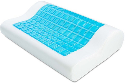 Flywell Memory Foam, Gel, Foam Solid Orthopaedic Pillow Pack of 1(White)