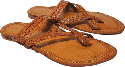 Kolhapuri Men Sandals(Tan , 9)