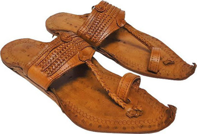 Kolhapuri Men Sandals(Tan , 9)
