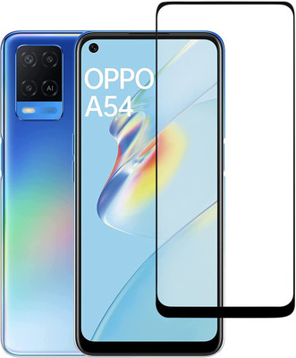 O2MG Edge To Edge Tempered Glass for OPPO A54(Pack of 1)