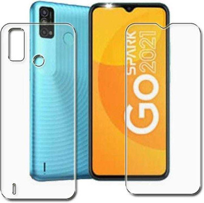 DOWRVIN Front and Back Screen Guard for Tecno Spark Go ,2021(Pack of 2)