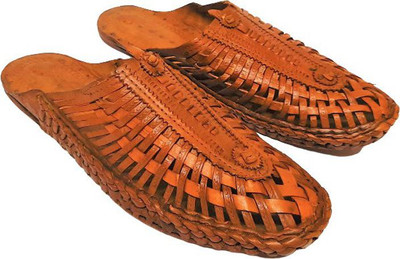 Kolhapuri Mojaris For Men(Tan , 8)