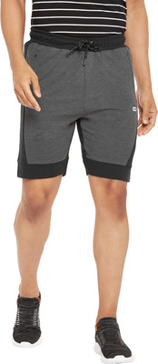 Ajile By Pantaloons Color Block Men Grey Basic Shorts