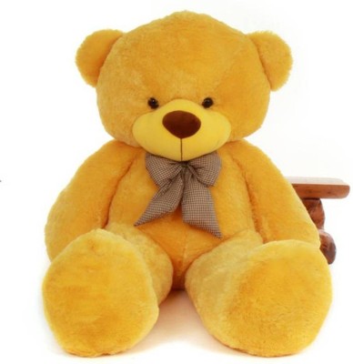 AVS 4 Feet Stuffed Spongy Huggable Cute Teddy Bear Birthday Gifts Girls Lovable Special Gift High Quality (Yellow Color)  - 122 cm(Yellow)