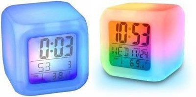 TinyTales Digital White Clock