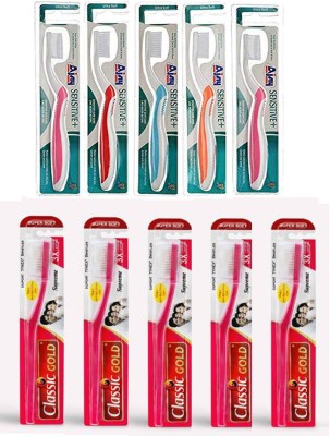 Ajay SUPER SOFT AND ULTRA SOFT Ultra Soft Toothbrush(Pack of 10)