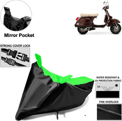 aksmit Two Wheeler Cover for TVS(Star Euro, Black, Green)