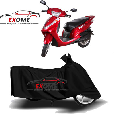 APNEK Two Wheeler Cover for Lohia(Oma Star, Black)