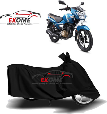 APNEK Two Wheeler Cover for TVS(Victor New, Black)
