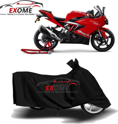 APNEK Two Wheeler Cover for TVS(Apache RR 310, Black)