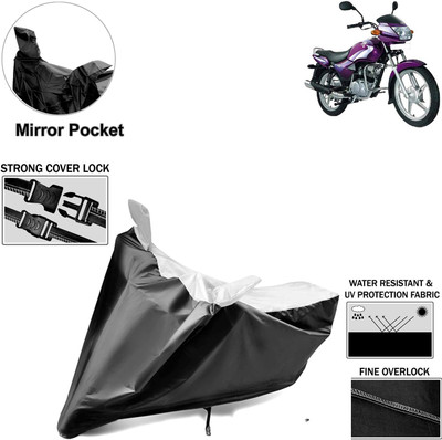 Rhtdm Two Wheeler Cover for TVS(Star City, Black, Silver)