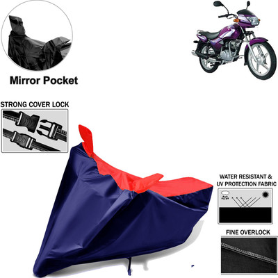 Rhtdm Two Wheeler Cover for TVS(Star City, Black, Red)