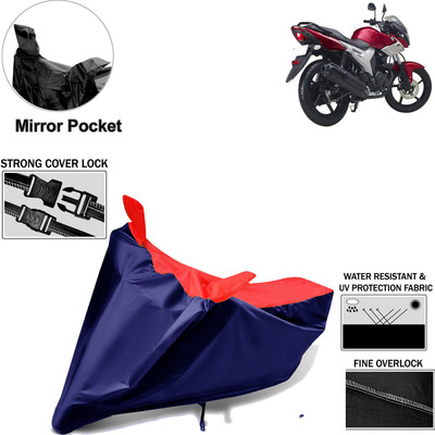Rhtdm Two Wheeler Cover for Yamaha(SZ X, Black, Red)