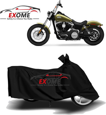APNEK Two Wheeler Cover for Harley Davidson(Street Bob, Black)