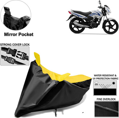 Rhtdm Two Wheeler Cover for TVS(Star Sport, Black, Yellow)